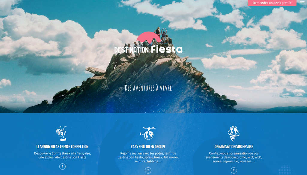Destination fiesta - Accueil